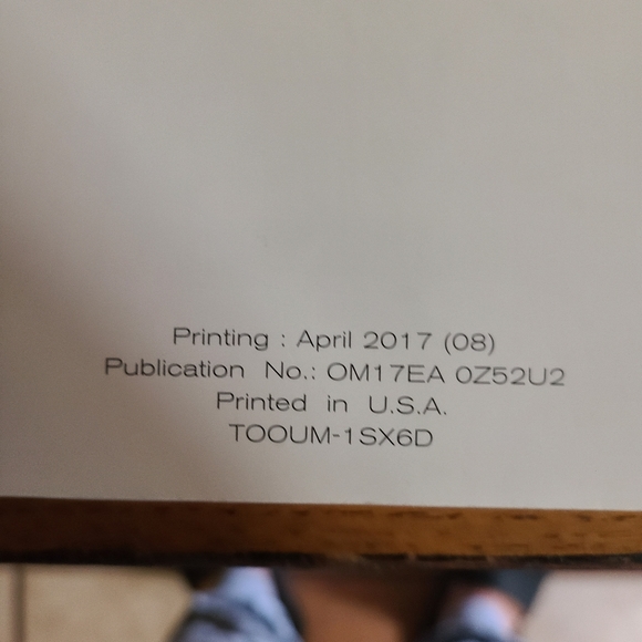 2017 Nissan Murano Owners Manual - Picture 3 of 3